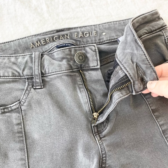 American Eagle Grey Moto Jegging - Picture 5 of 10